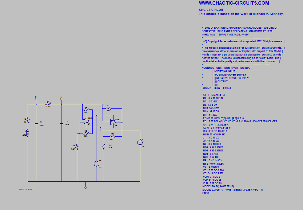 8. SIMULATING CHUA’S CIRCUIT WITH LTSPICE | CHAOTIC CIRCUITS